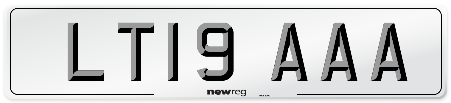 LT19 AAA Number Plate from New Reg